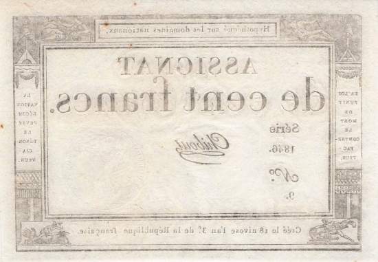 Assignat 100 Francs 1795